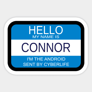 Connor, the Android sent by CyberLife Sticker